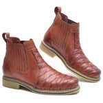 Bota Country Couro Escamada Cla Cle - 033 - Pinhão
