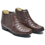Bota Country Couro Escamado Cla Cle - 040 - Chocolate