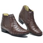 Bota Country Couro Escamado Cla Cle - 040 - Chocolate