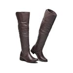 Bota Feminina Over The Knee Montaria Couro Legítimo Cla Cle - 206 - Marrom