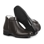 Bota Social Masculina Café Couro DIfranca - 7000