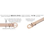 Cinto Feminino Nude em Couro Bolonha DIfranca - 35511