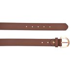 Cinto Feminino Conhaque Bolonha em Couro DIfranca - 35524