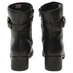Bota Feminina Casual Preto Couro DIfranca - 9086