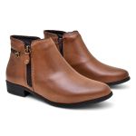 Bota Feminina Casual Maya Whisky Couro DIfranca - 339