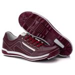 Sapatênis Masculino Comfort Bordô Couro DIfranca - 3014