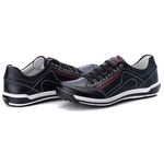 Sapatênis Masculino Comfort Preto Couro DIfranca - 3014