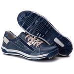 Sapatênis Masculino Comfort Azul Couro DIfranca - 3015