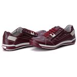 Sapatênis Masculino Comfort Bordô Couro DIfranca - 3015