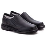 Sapato Masculino Casual Comfort Preto Couro DIfranca - 2009