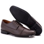 Sapato Masculino Social Comfort Café Couro DIfranca - 016