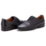 Sapato Masculino Social Comfort Preto Couro DIfranca - 021