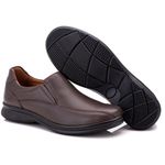 Sapato Masculino Casual Comfort Café Couro DIfranca - 030