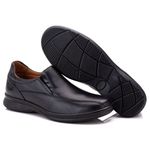 Sapato Masculino Casual Comfort Preto Couro DIfranca - 030