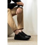 Tênis Masculino Casual Preto Couro DIfranca - 60402