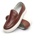 Sapato Casual Masculino Slip On Mouro Couro DIfranca - 2804