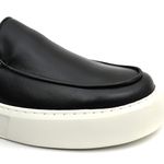 Sapato Casual Masculino Slip On Preto Couro DIfranca - 2804