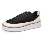 Tênis Masculino Casual Preto e Branco Couro DIfranca - 7708
