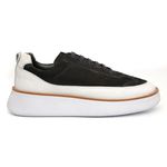 Tênis Masculino Casual Preto e Branco Couro DIfranca - 7708
