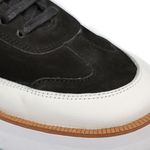 Tênis Masculino Casual Preto e Branco Couro DIfranca - 7708