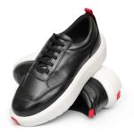 Tênis Masculino Casual Preto Couro DIfranca - 22000