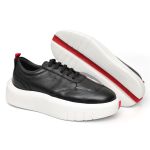 Tênis Masculino Casual Preto Couro DIfranca - 22000
