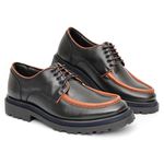 Sapato Casual Masculino Derby Preto Couro DIfranca - 20001