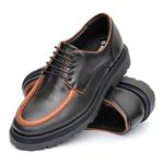 Sapato Casual Masculino Derby Preto Couro DIfranca - 20001
