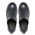 Bota Feminina Coturno Preto Couro Floater DIfranca - 381