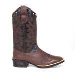 Bota Feminina Texana Café Couro DIfranca - 6145