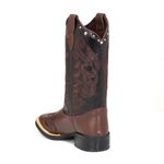 Bota Feminina Texana Café Couro DIfranca - 6145