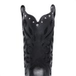 Bota Feminina Texana Preto Couro DIfranca - 6145