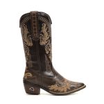 Bota Feminina Texana Country Café Couro DIfranca - 6216