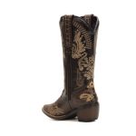 Bota Feminina Texana Country Café Couro DIfranca - 6216