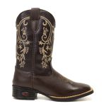 Bota Feminina Texana Café Couro DIfranca - 6169
