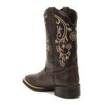 Bota Feminina Texana Café Couro DIfranca - 6169