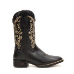 Bota Feminina Texana Preto Couro DIfranca - 6169