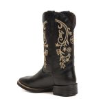 Bota Feminina Texana Preto Couro DIfranca - 6169