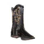 Bota Feminina Texana Preto Couro DIfranca - 6169