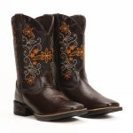 Bota Feminina Texana Chocolate Couro DIfranca - 6170