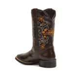 Bota Feminina Texana Chocolate Couro DIfranca - 6170