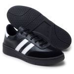Tênis Feminino Casual Preto Couro DIfranca - 2042