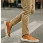 Tênis Masculino Casual Marrom Couro DIfranca - 5010