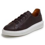 Tênis Masculino Casual Café Couro DIfranca - 5010