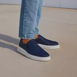 Tênis Masculino Slip On Preto Couro DIfranca - 5000