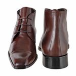 Bota Social Masculina Couro Perfurado Stratford Paulo Vieira - 070 - Tabaco