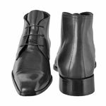 Bota Social Masculina Couro Perfurado Stratford Paulo Vieira - 070 - Preto