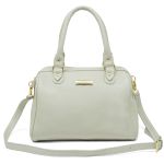 Bolsa Feminina de Mão com Alça Transversal Off White Couro DIfranca - 8600
