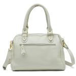 Bolsa Feminina de Mão com Alça Transversal Off White Couro DIfranca - 8600