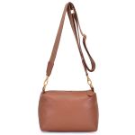 Bolsa Feminina Alça Transversal Caramelo Couro DIfranca - 8608